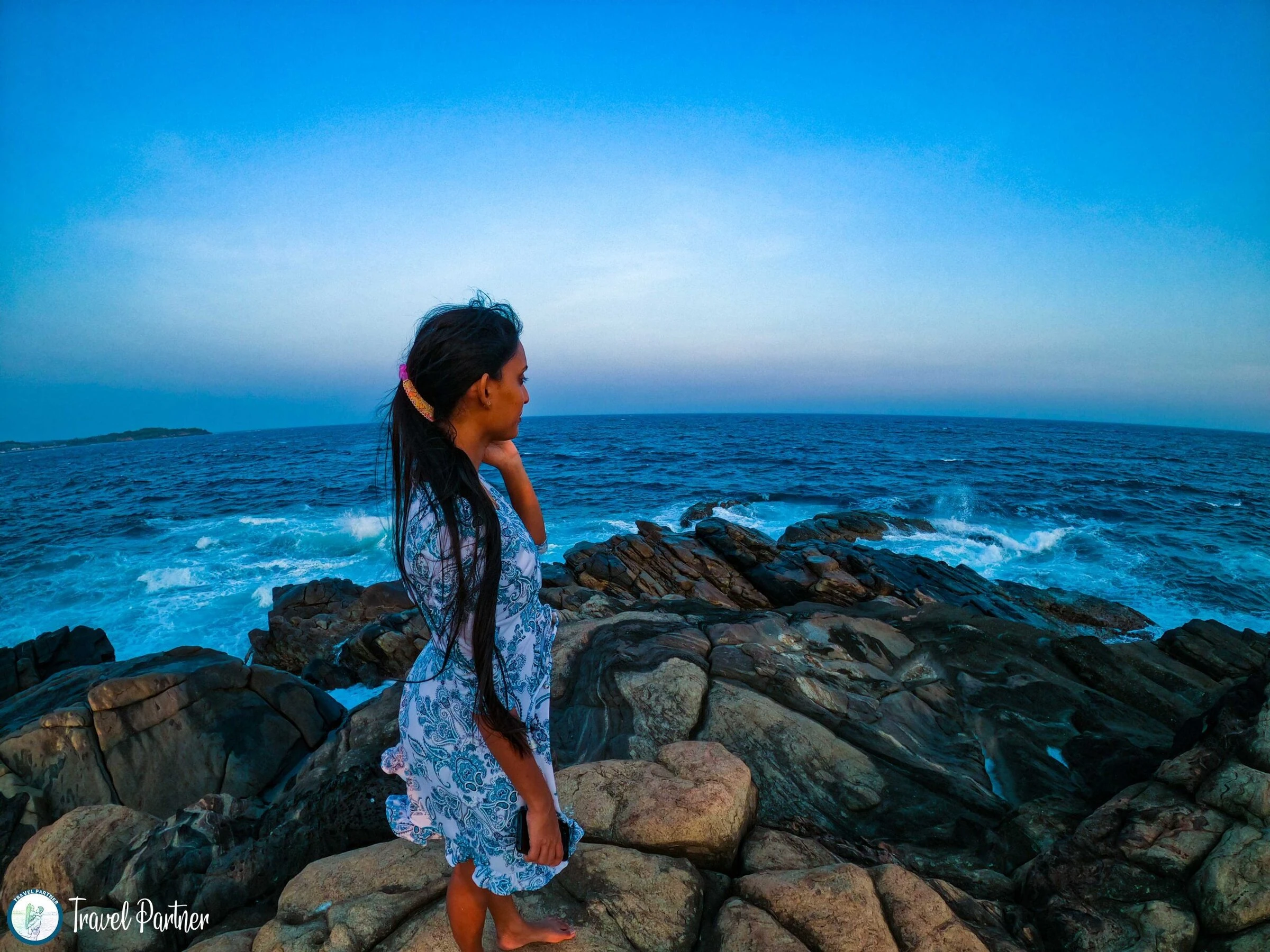 Blue Beach Island in Sri Lanka